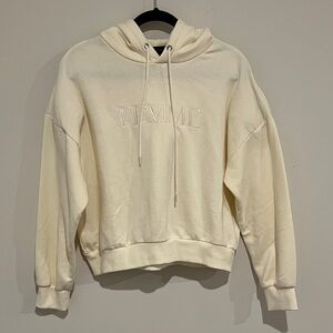 Forever 21+ Femme Cream Cropped Hoodie Women’s Size 0X
